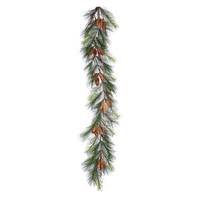 Vickerman 6' x 15" Artificial Bavarian Pine Garland with Pine Cones