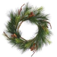 Vickerman 24" Artificial Bavarian Pine with Pine Cones