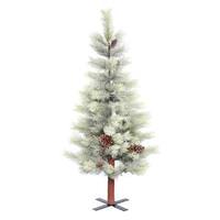 Vickerman 4.5' x 30" Artificial Frosted Bellevue Alpine
