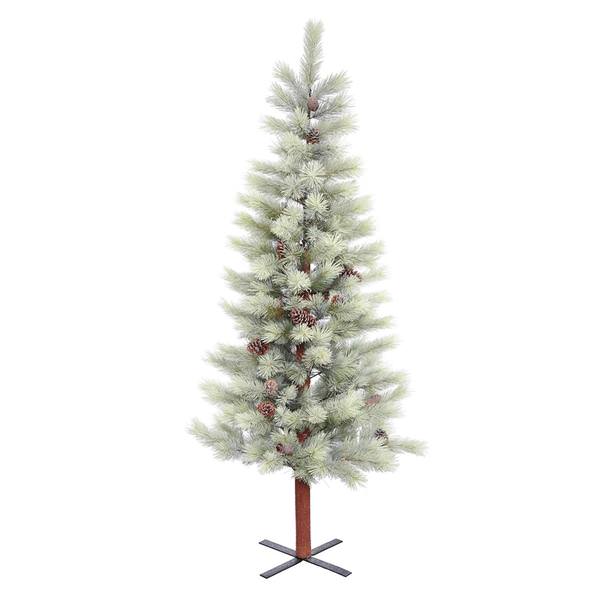 6.5' x 38" Artificial Frosted Bellevue Alpine