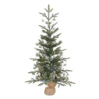 Vickerman 4' x 28" Artificial Frosted Pasco Mixed Pine 100 Multi-Color Italian LED Lights