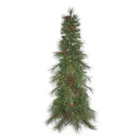 Vickerman 10.5' x 47" Artificial Big Cascade Pine Slim 700 Warm White Italian LED Lights with Pine Cones