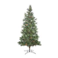Vickerman 10.5 x 71" Artificial Redmond Spruce 1000 Warm White Italian LED Lights with Pine Cones