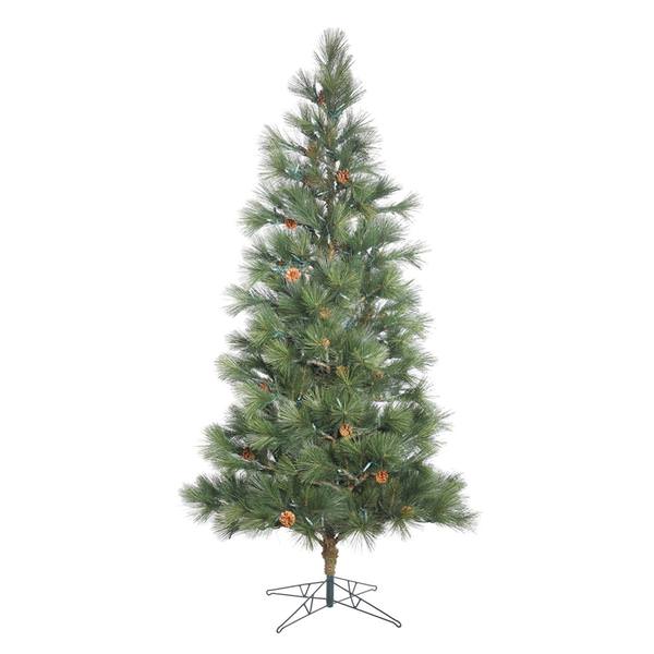 12' x 80" Artificial Redmond Spruce with Pine Cones