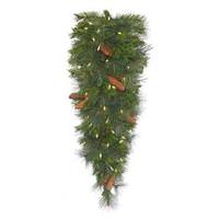 Vickerman 36" x 18" Artificial Savannah Teardrop 50 Clear Lights