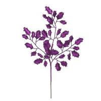 Vickerman 22" Purple Glitter Holly Spray (12 pack)