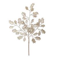 Vickerman 22" Champagne Glitter Holly Spray (12 pack)