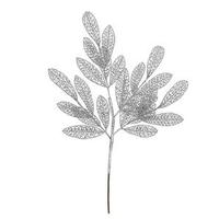 Vickerman 22" Silver Glitter Mesh Bay Leaf Spray (12 pack)