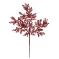Vickerman 22" Red Glitter Cypress Spray (12 pack)