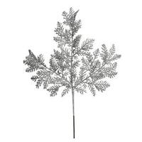 Vickerman 22" Silver Glitter Cypress Spray (12 pack)