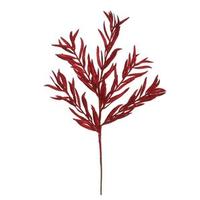 Vickerman 22" Red Glitter Heather Spray (12 pack)