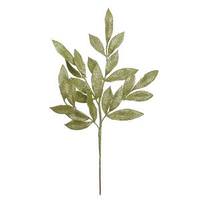 Vickerman 22" Lime Glitter Bay Leaf Spray (12 pack)