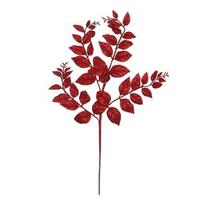 Vickerman 22" Red Glitter Honey Locust Spray (12 pack)