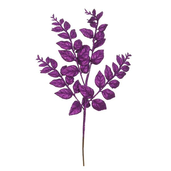 22" Purple Glitter Honey Locust Spray (12 pack)