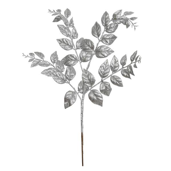 22" Silver Glitter Honey Locust Spray (12 pack)