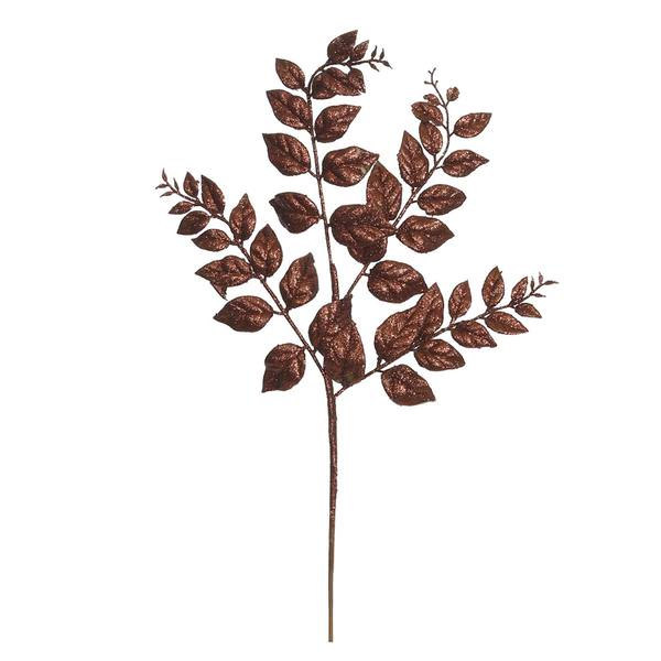 22" Chocolate Glitter Honey Locust Spray (12 pack)