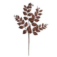 Vickerman 22" Chocolate Glitter Honey Locust Spray (12 pack)