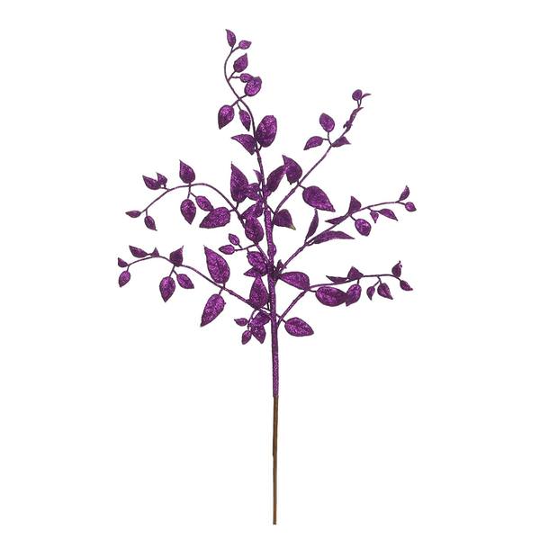 22" Purple Glitter Mini Locust Spray (12 pack)