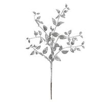Vickerman 22" Silver Glitter Mini Locust Spray (12 pack)