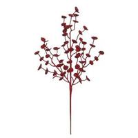 Vickerman 22" Red Glitter Eucalyptus Spray (12 pack)