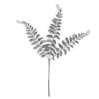 Vickerman 22" Silver Glitter Locust Fern Spray (12 pack)