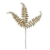 Vickerman 22" Gold Glitter Locust Fern Spray (12 pack)