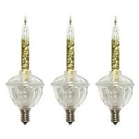 View Clear with Gold Glitter Bubble Light (3 pack)