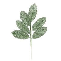 Vickerman 22" Green Glitter Magnolia Spray (12 pack)