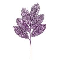 Vickerman 22" Purple Glitter Magnolia Spray (12 pack)
