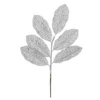 Vickerman 22" Silver Glitter Magnolia Spray (12 pack)