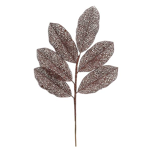22" Chocolate Glitter Magnolia Spray (12 pack)