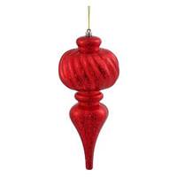Vickerman 10" Red Shiny Mercury Finial Ornament