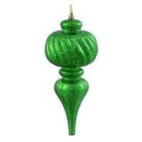 Vickerman 10" Green Shiny Mercury Finial Ornament