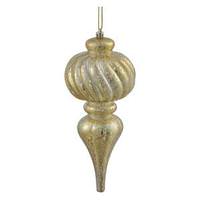 Vickerman 10" Gold Shiny Mercury Finial Ornament