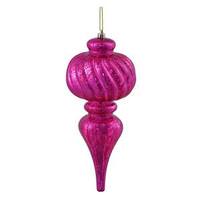 Vickerman 10" Cerise Shiny Mercury Finial Ornament (3 pack)