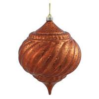 Vickerman 6" Copper Shiny Mercury Onion Ball Ornament