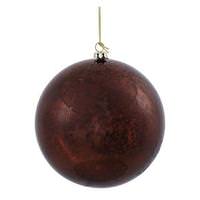 Vickerman 4" Chocolate Shiny Mercury Ball Ornament