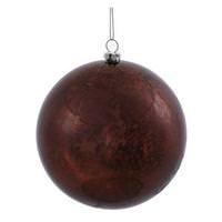 Vickerman 4.75" Chocolate Shiny Mercury Ball Ornament