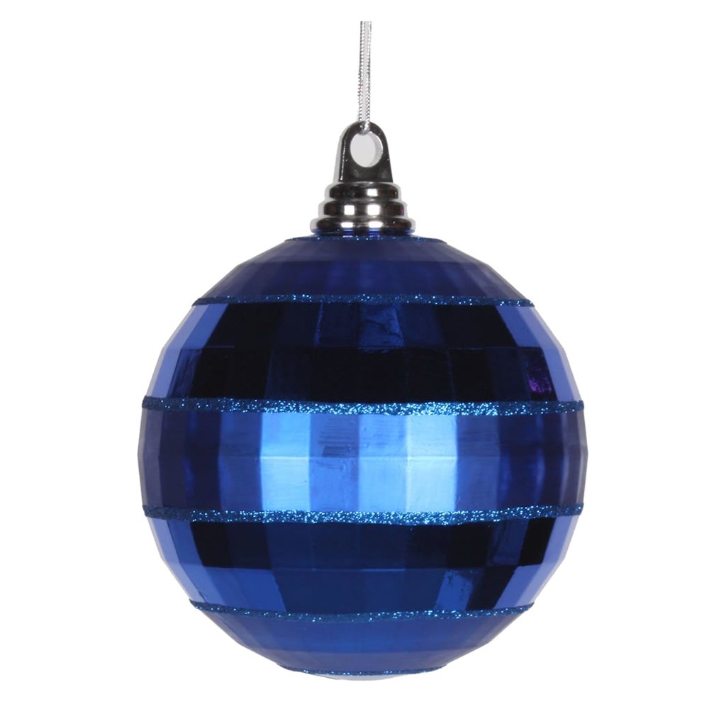 Vickerman 376782 Dark Blue Colored Christmas Tree Ball Ornament