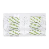 View 4" Lime / White Candy Glitter Assorted Ornament (6 pack)