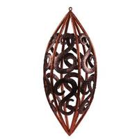 Vickerman 30" Chocolate and Burnished Orange Glitter Filigree Ornament