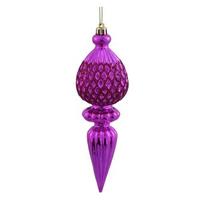 Vickerman 7.5" Cerise Glitter Finial Ornament (3 pack)