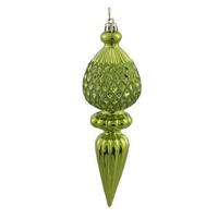 Vickerman 7.5" Lime Glitter Finial Ornament (3 pack)
