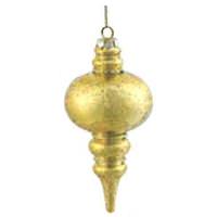 Vickerman 7" Gold Shiny Mercury Finial Ornament (3 pack)