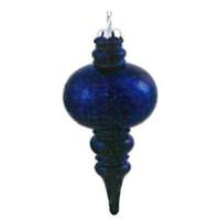 Vickerman 7" Sea Blue Shiny Mercury Finial Ornament (3 pack)