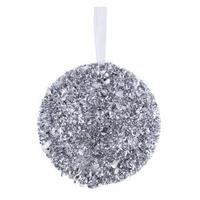 Vickerman 3" Silver Sequin Glitter Ball Ornament (6 pack)