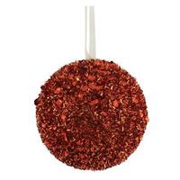 Vickerman 3" Copper Sequin Glitter Ball Ornament (6 pack)