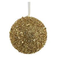 Vickerman 4" Gold Sequin Glitter Ball Ornament (4 pack)
