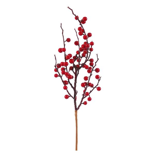 18" Red Wild Berry Outdoor Pick