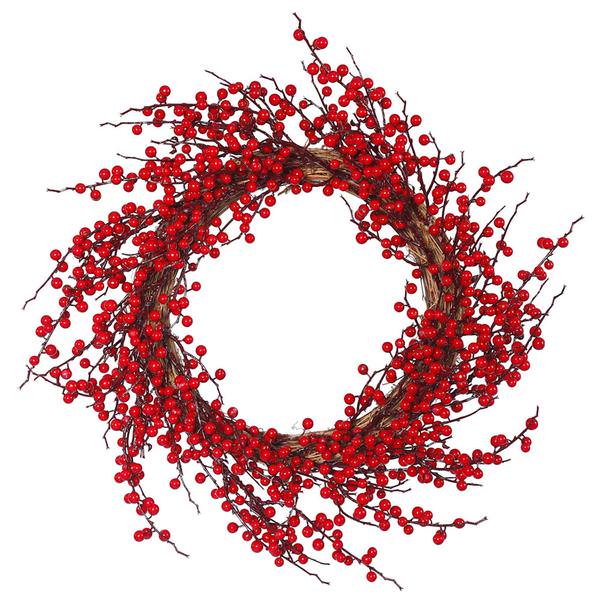 26" Artificial Red Wild Outdoor Berry